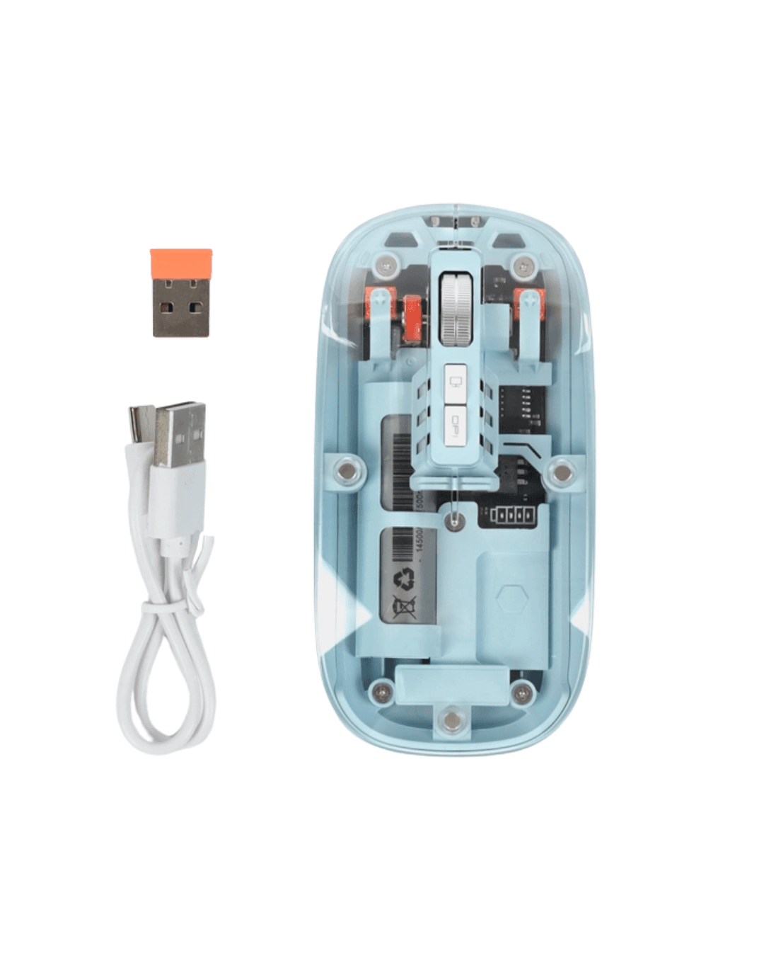 M223 Mavi Kablosuz Mouse Bluetooth 5.2 2.4G USB Optik 800-1600 DPI 5