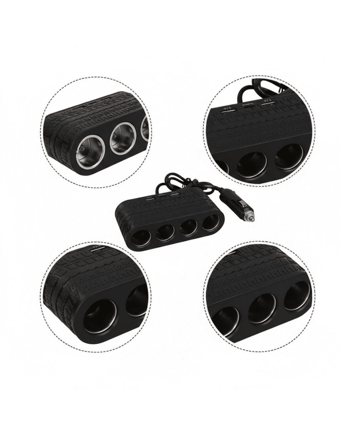 G21 Çakmak Çoğaltıcı 4 Çıkışlı 2 USB 1 Type-C Araç Şarj Cihazı 5