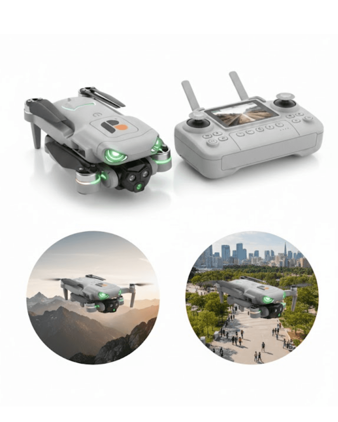 R08 DRONEE Drone HD Kamera Ekranlı Kumanda Headless Mod Sabit Hover 5