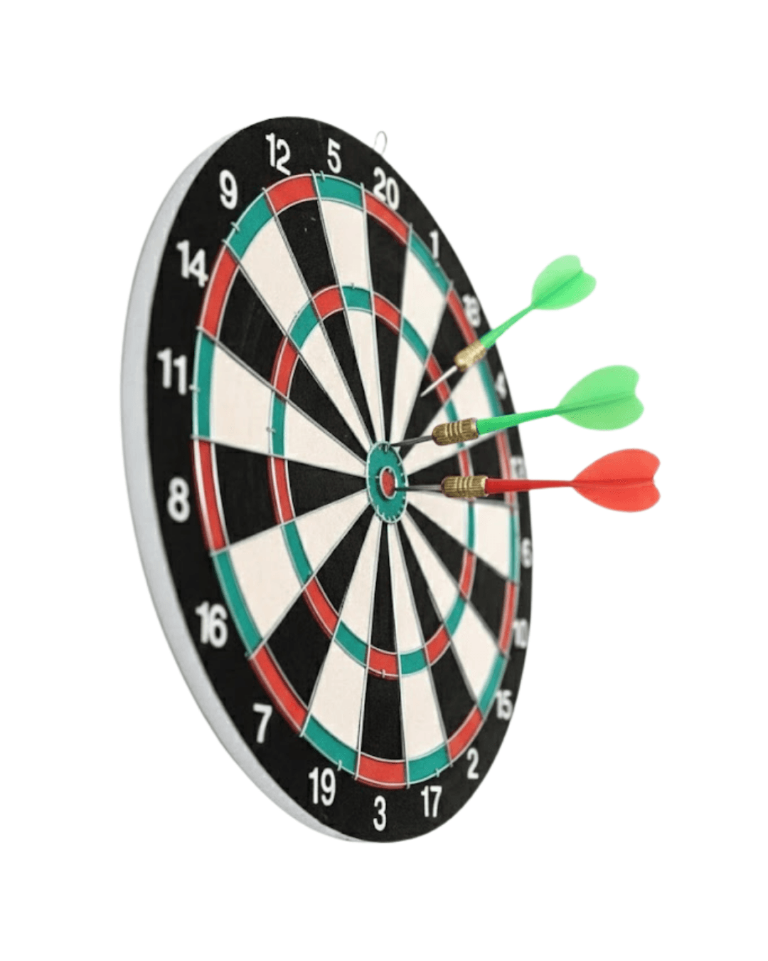 Şık Tasarımlı 15 İnç Dart Tahtası Metal Uçlu 4 Ok Seti 5