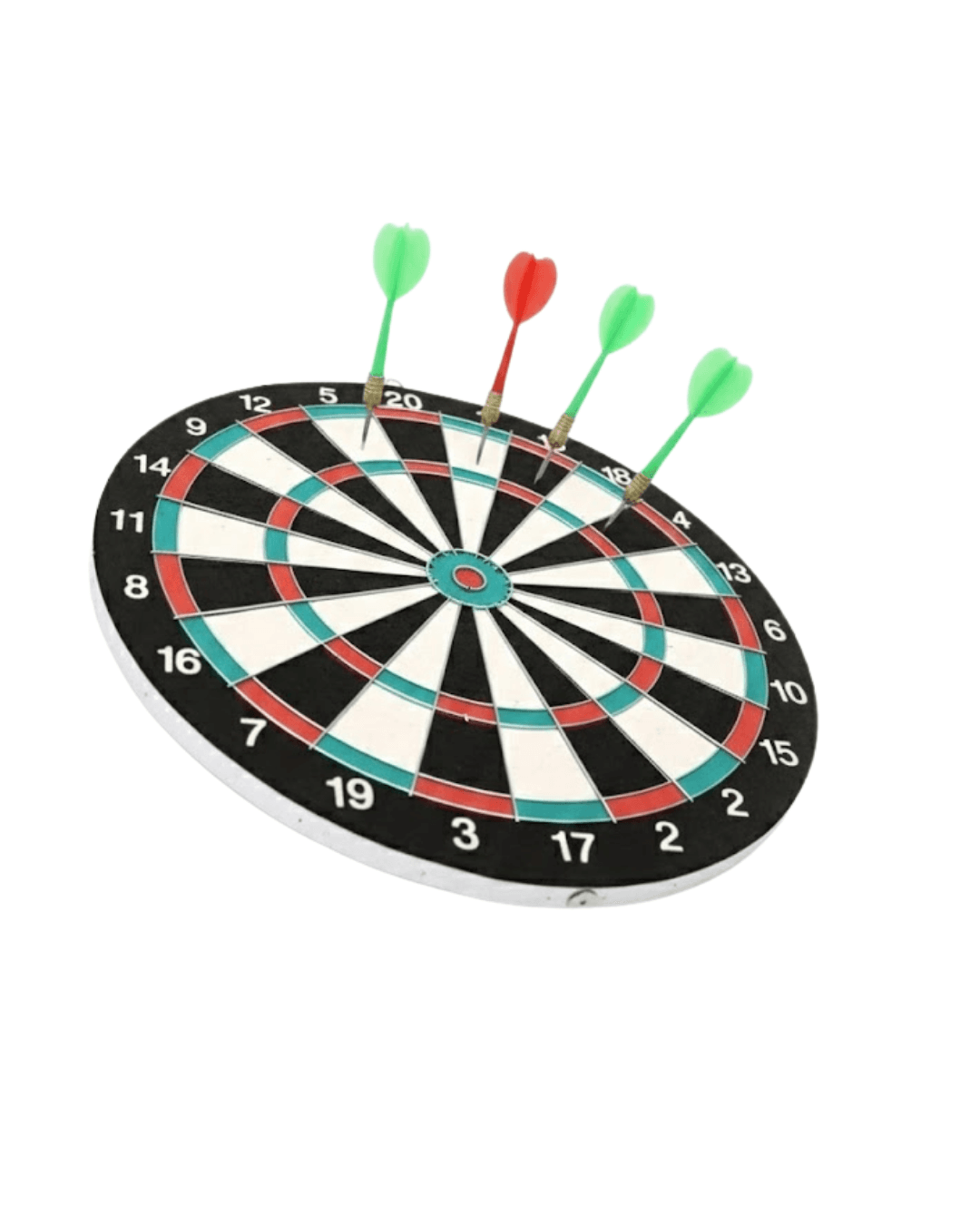 17 İnç Dart Tahtası Seti 4 Metal Ok ile Ev İçin Ahşap Dart Oyunu 5