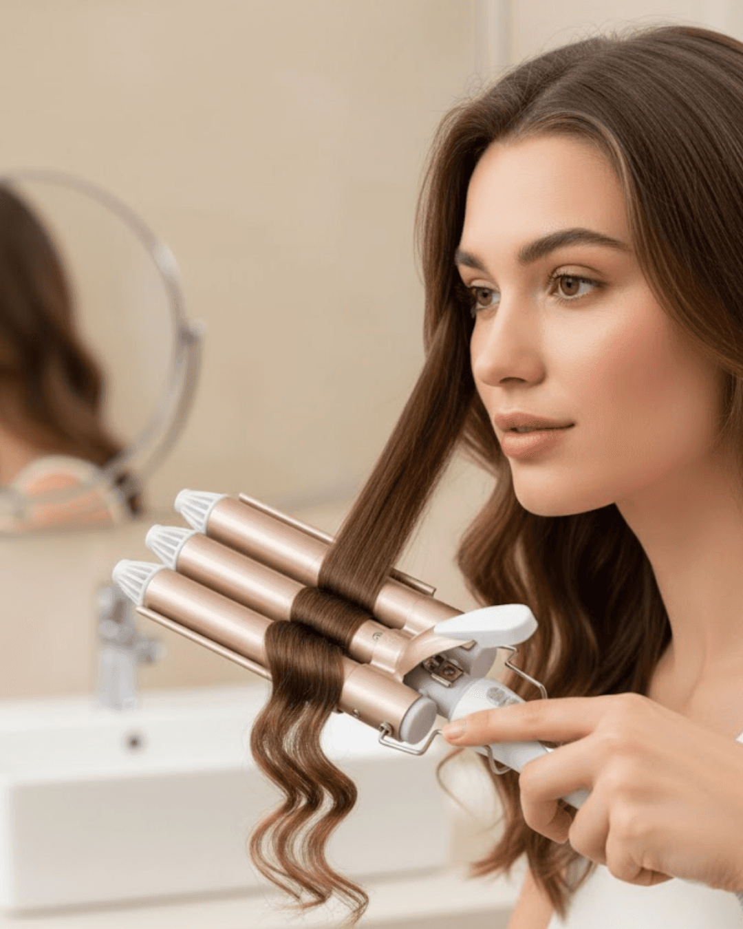 Ayarlanabilir Isılı Bukle Saç Maşası - Hızlı Isıtma, Salon Kalitesi, Siyah