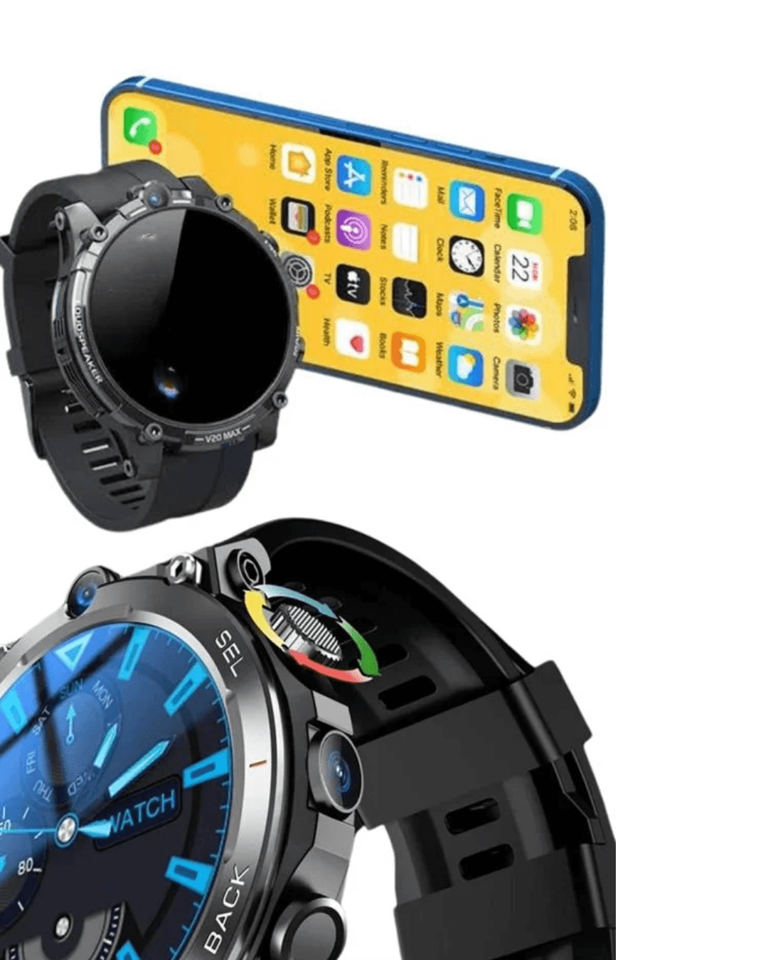 SW65 Akıllı Saat GPS 100+ Spor Modu Antrenman Takibi