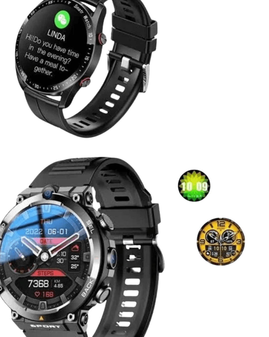 SW65 Akıllı Saat GPS 100+ Spor Modu Antrenman Takibi 6