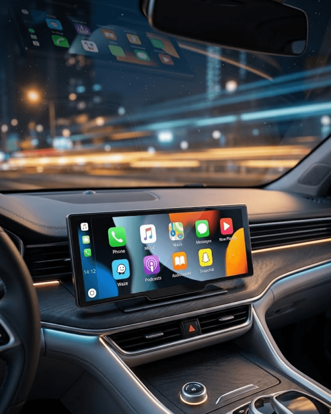 10.26” IPS Dokunmatik CarPlay Multimedya – 4K Ekran, Bluetooth, FM, 128GB Destek