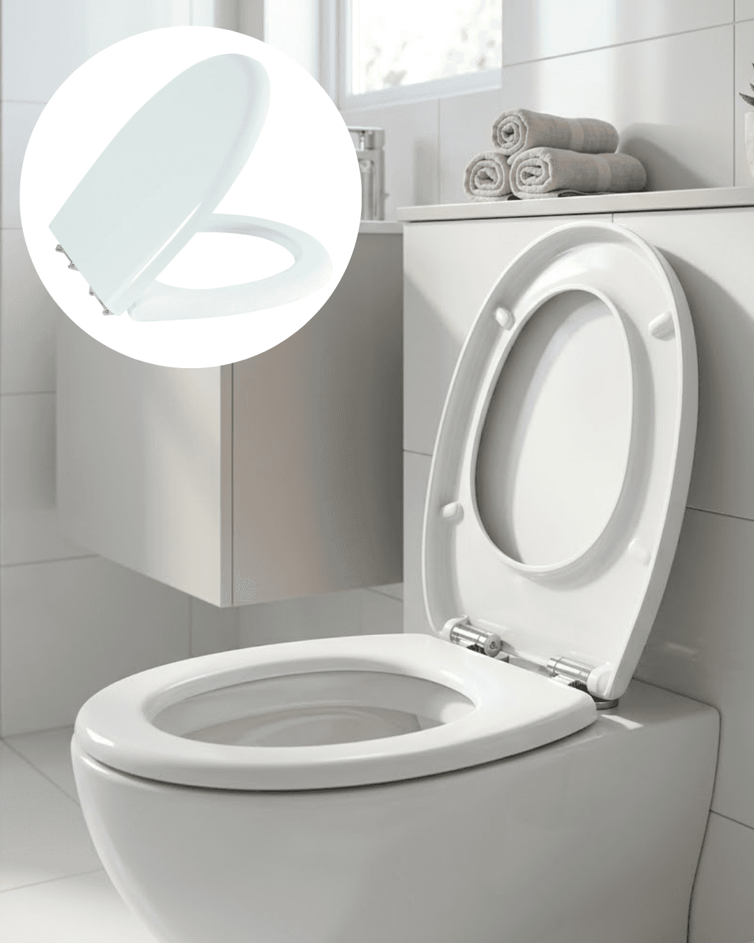 Universal Klozet Kapağı Kolay Montaj Kaydırmaz Alt Ped Dayanıklı Banyo Aksesuarı