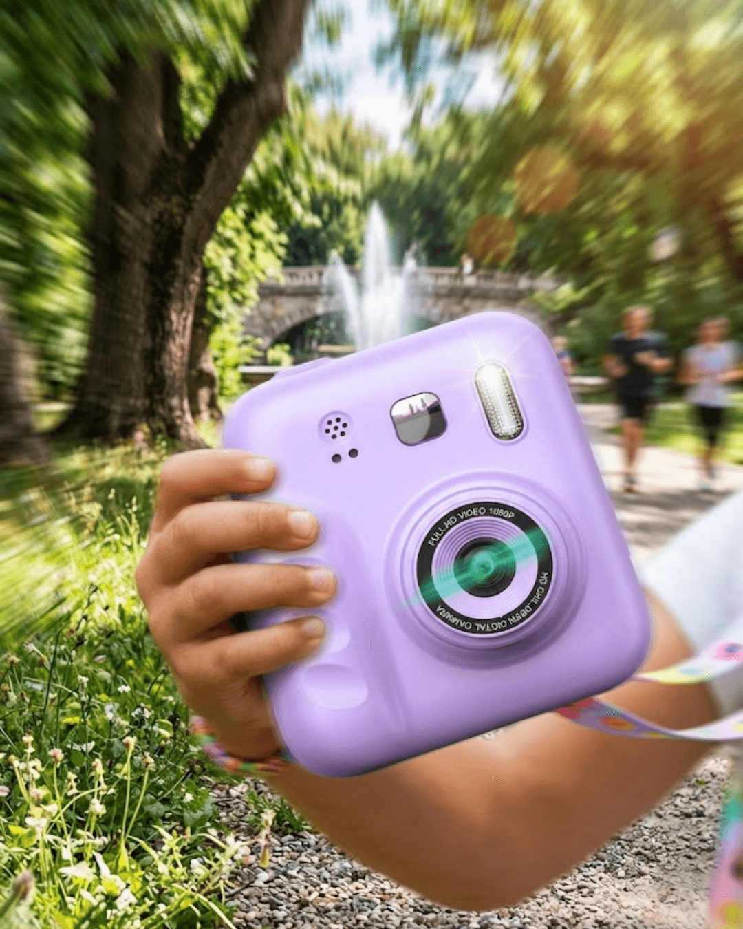 Çocuk Dijital Fotoğraf Makinesi Anında Baskılı 4 Rulo Kağıt ve 5 Kalem Hediye