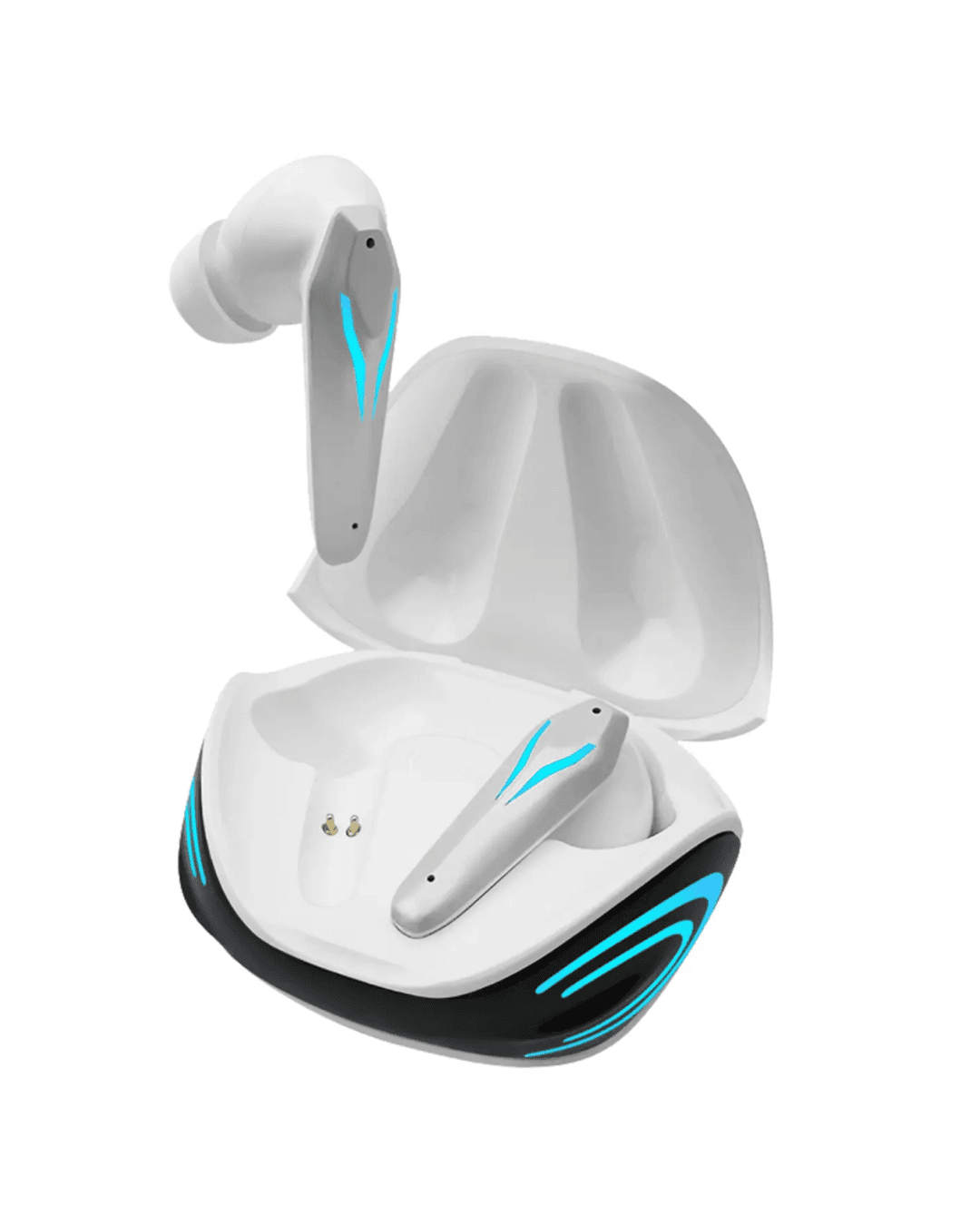 K68 Beyaz Kablosuz Bluetooth Oyuncu Kulaklığı ANC Gürültü Engelleme ve ENC Mikrofon 6