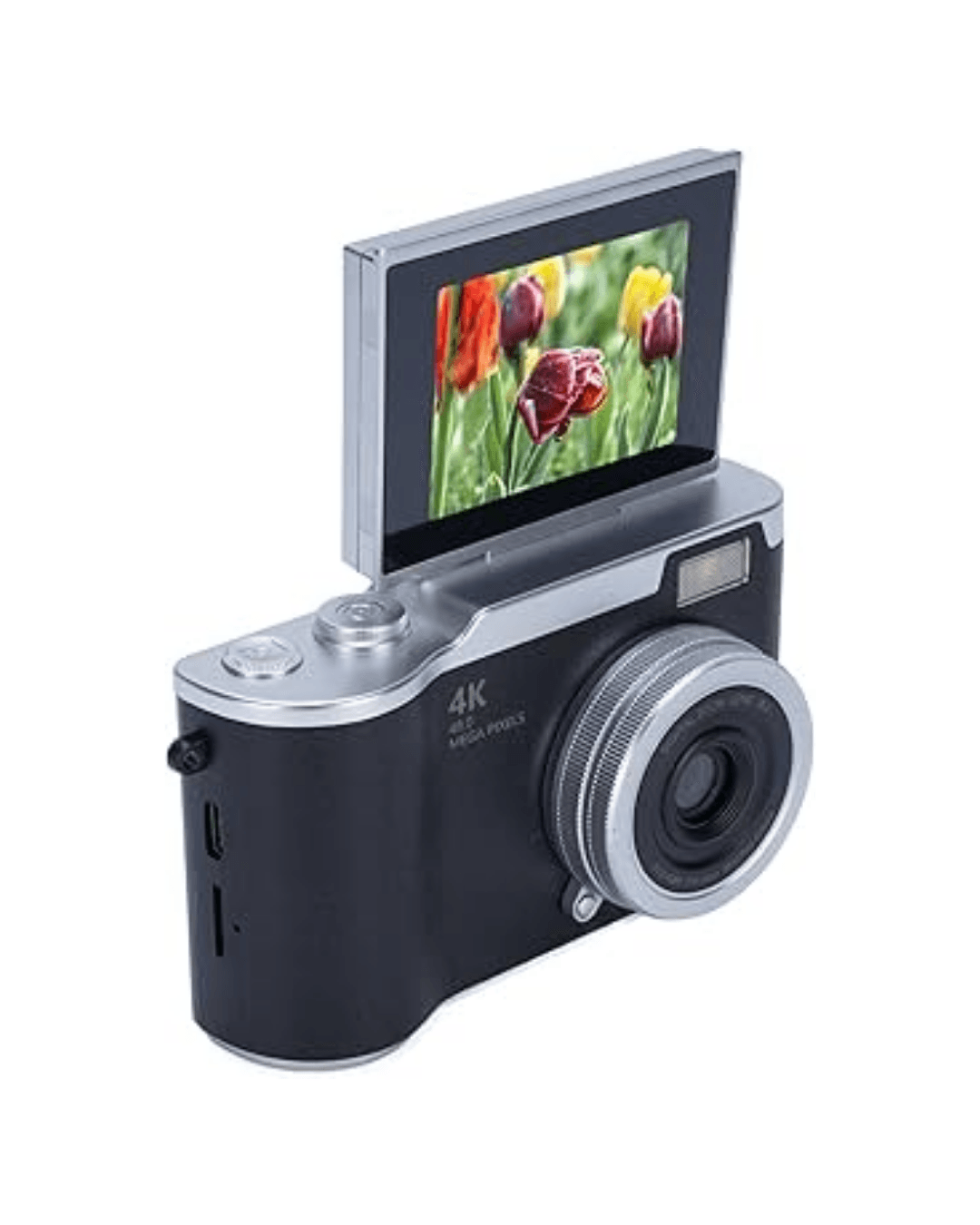 LK007 4K Dijital Fotoğraf Makinesi 48 MP 8X Zoom 180 Derece Döner Ekran 6