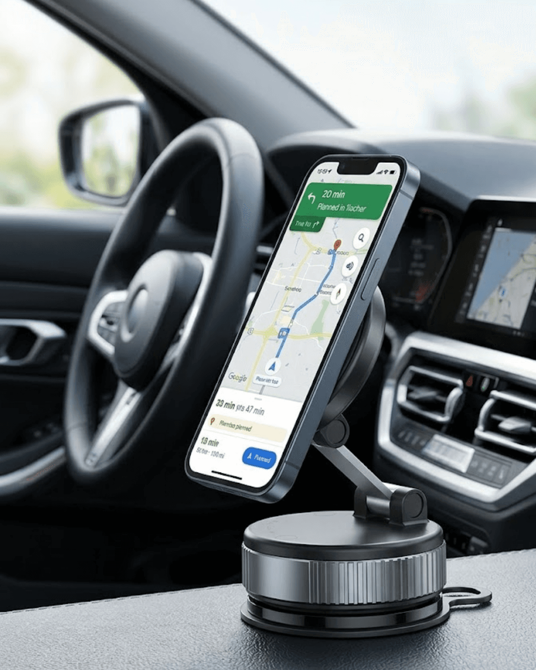 Araç İçi Manyetik Telefon Tutucu Katlanabilir 360 Derece Döner Navigasyon Standı