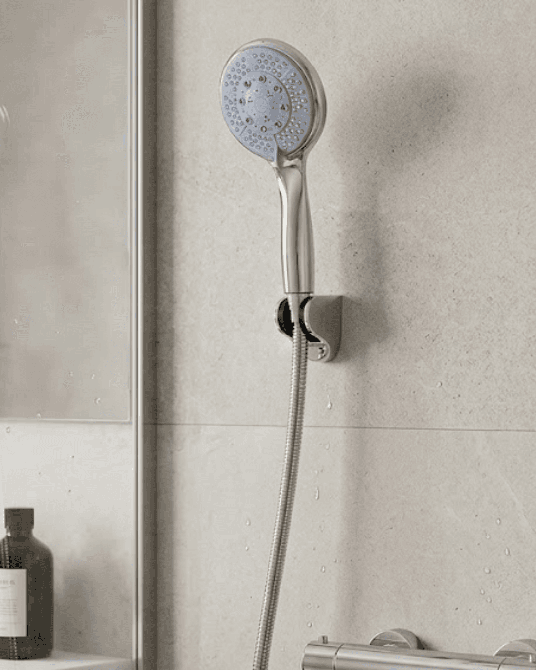 Çok Fonksiyonlu 4 Kademeli El Duşu Seti Spiral Hortumlu Banyo Duş Başlığı