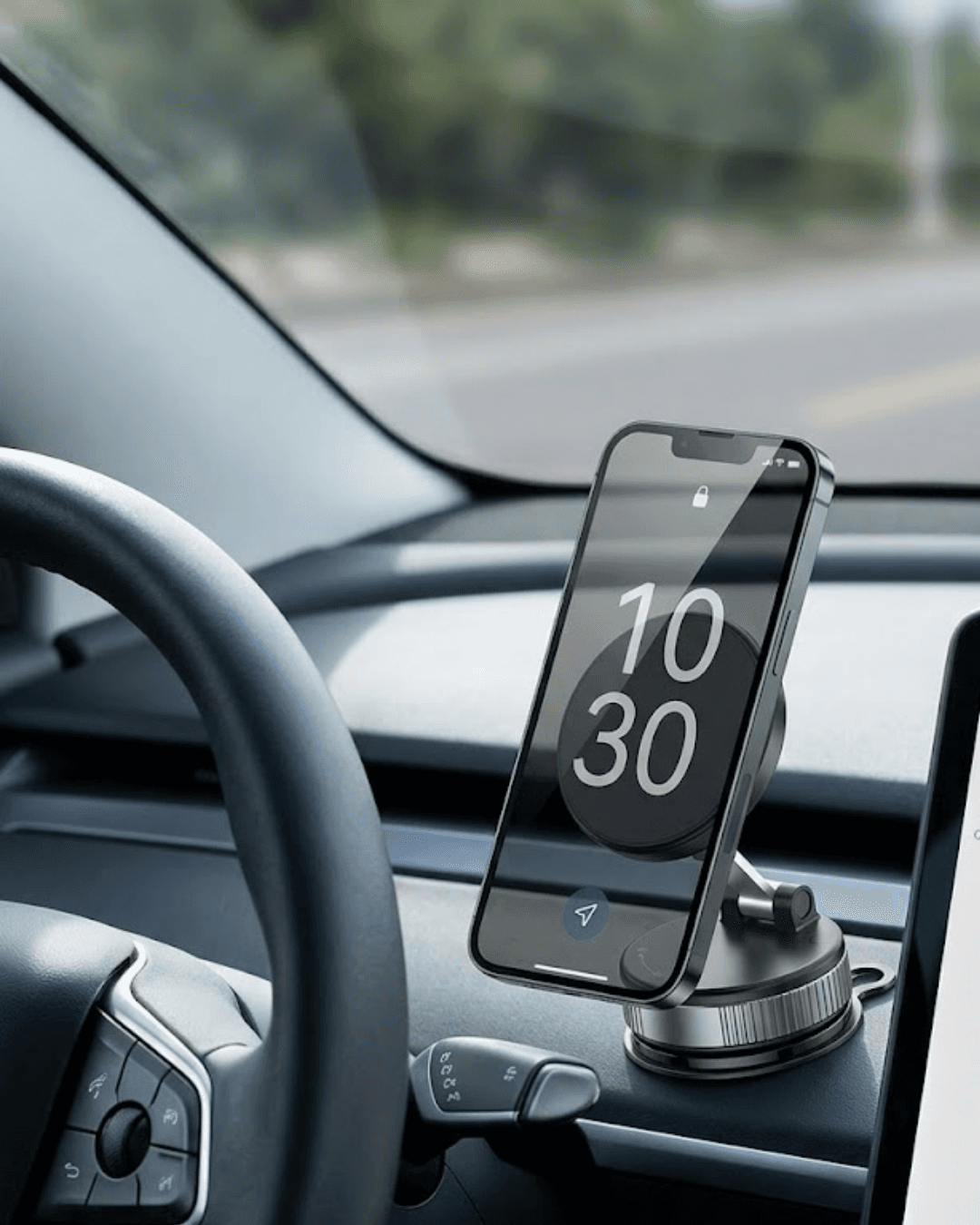 Güçlü Mıknatıslı Araç Telefon Tutucu 360 Derece Döner Katlanabilir Stand