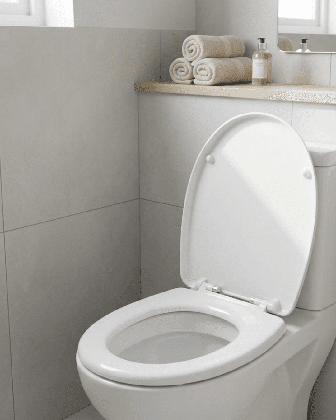 Universal Dayanıklı Klozet Kapağı Kolay Kurulum Hijyenik Banyo Ürünü