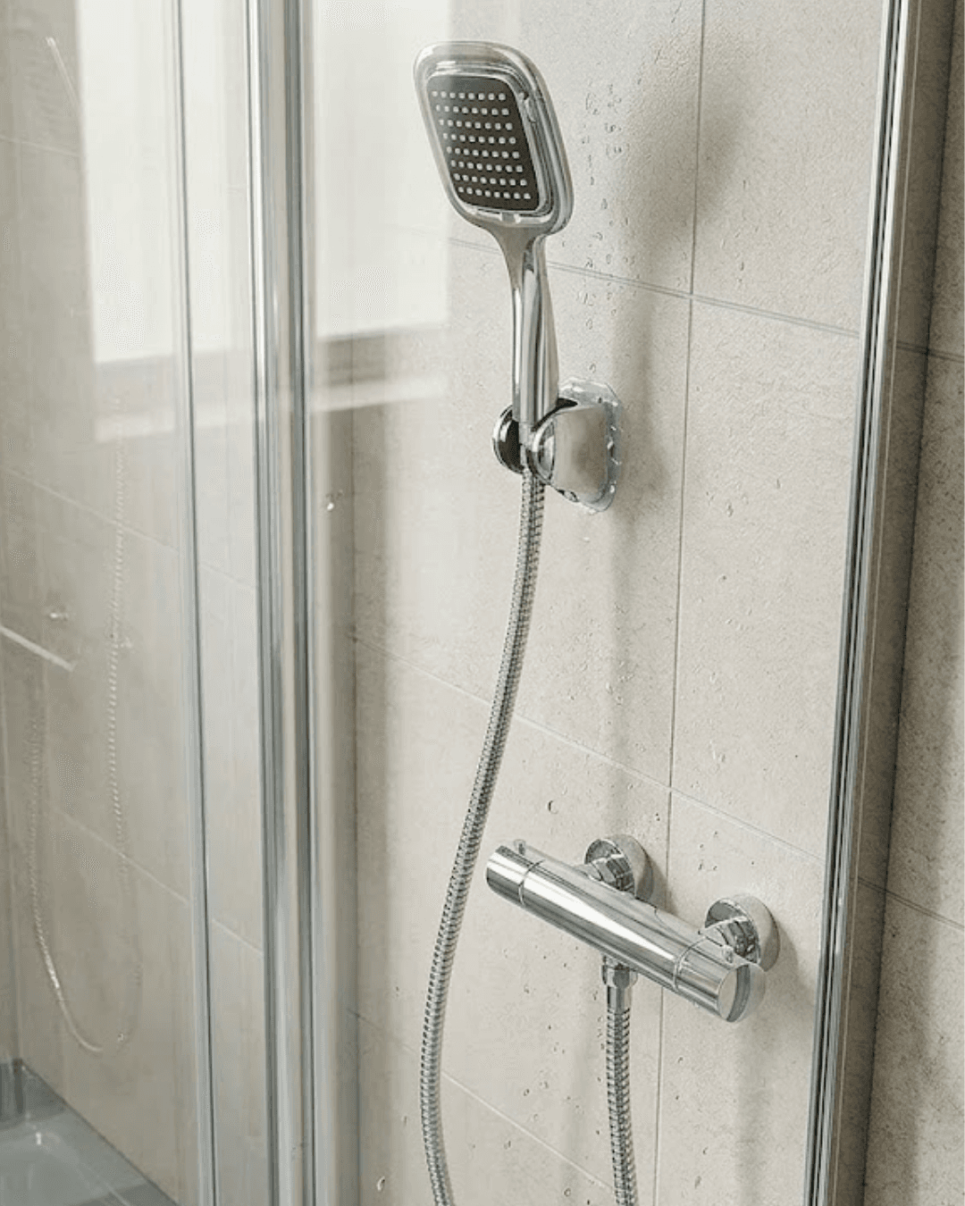 Siyah Duş Başlığı Seti Spiral Hortumlu El Duşu ve Duvar Askısı Banyo Seti