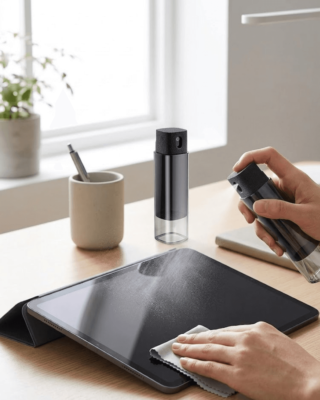 Çok Amaçlı Temizlik Sprey Şişesi | Telefon, Tablet, Laptop Ekran Temizleme Kabı