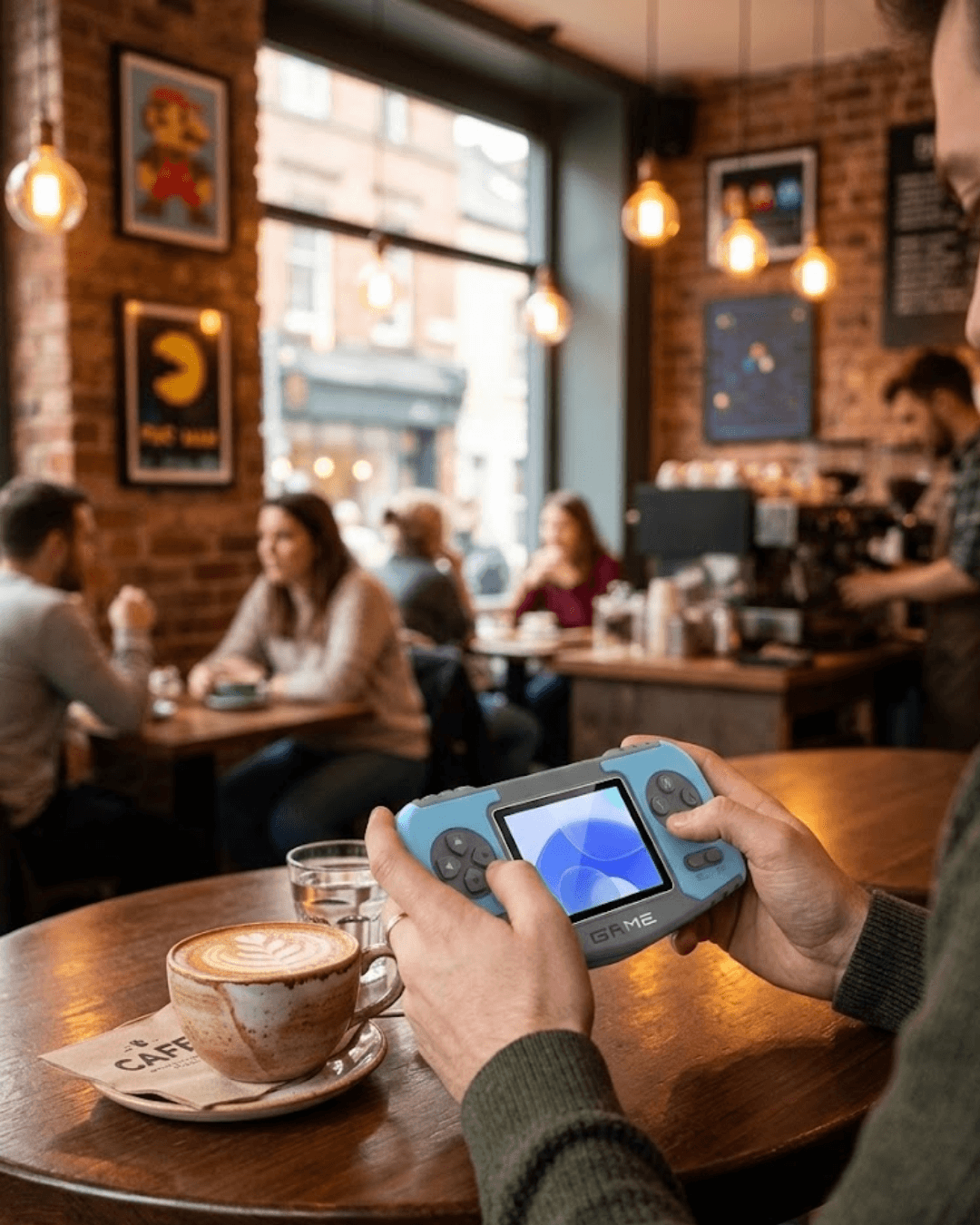 Taşınabilir Retro Oyun Konsolu Dahili Oyunlu TV Bağlantılı Şarjlı Game Console