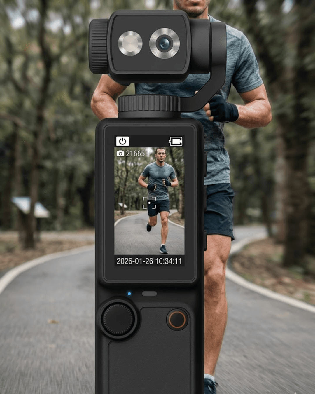 4K Aksiyon ve Vlog Kamera 2.0 İnç IPS Ekran Otomatik Odaklama Kompakt Tasarım