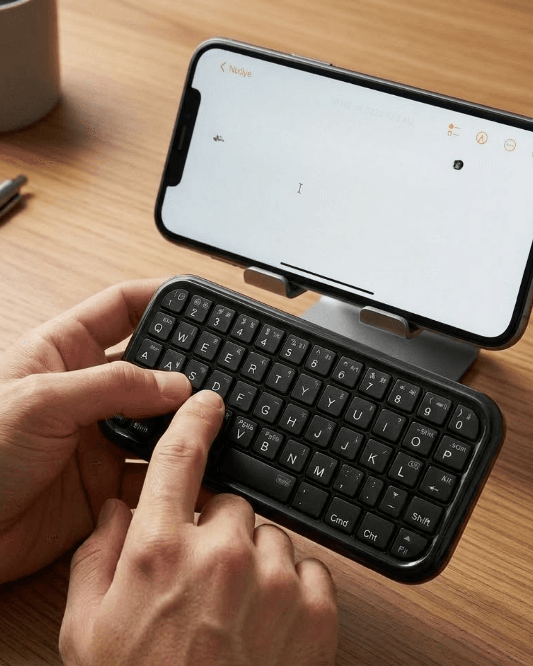 Cep Boyutu Kablosuz Bluetooth Klavye Telefon ve Tablet Uyumlu Taşınabilir Mini Klavye
