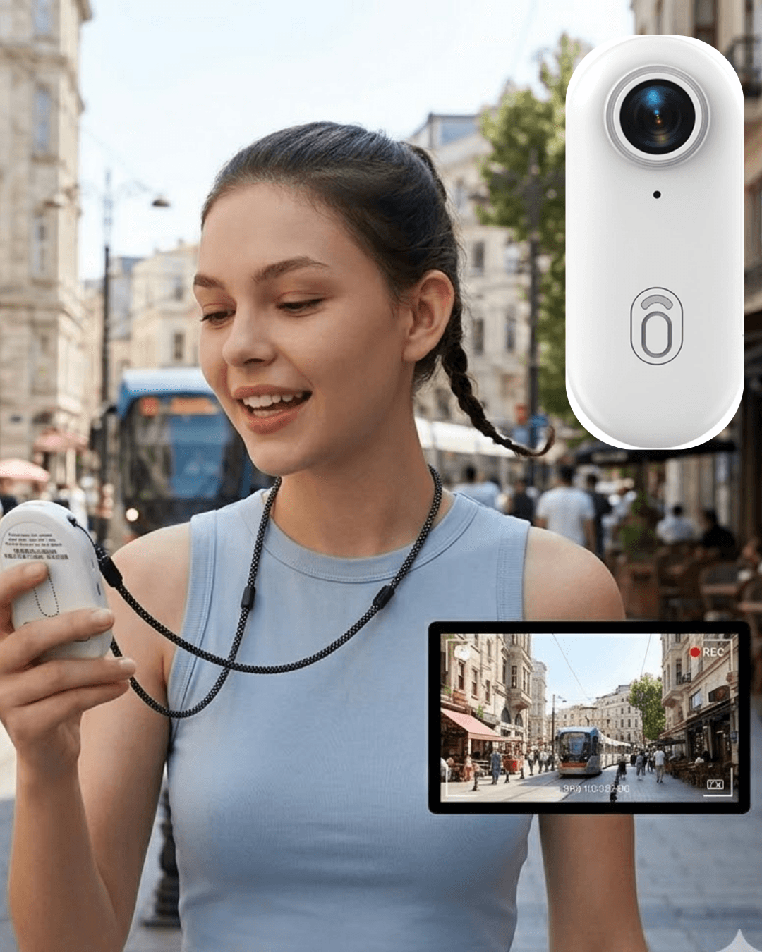 Su Altı Çekim Yapabilen Mini Kamera 30 Metre Waterproof WiFi Bağlantılı Spor Kamera