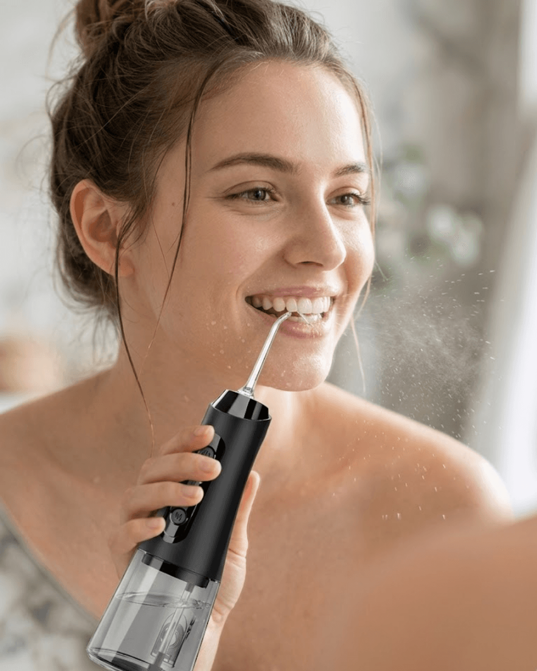 Ağız Duşu Cihazı 4 Modlu 5 Başlıklı Şarjlı Oral Temizlik Makinesi IPX7