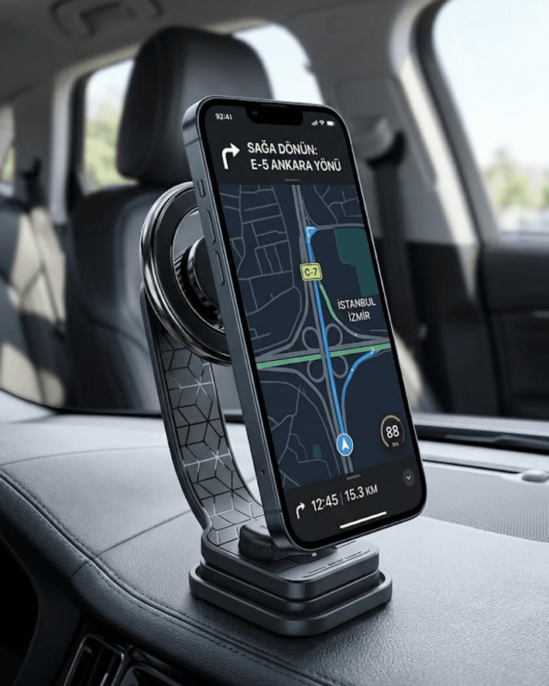 Manyetik Araç Telefon Standı Katlanabilir Telefon Tutucu Güçlü Mıknatıs 360 Derece Döner
