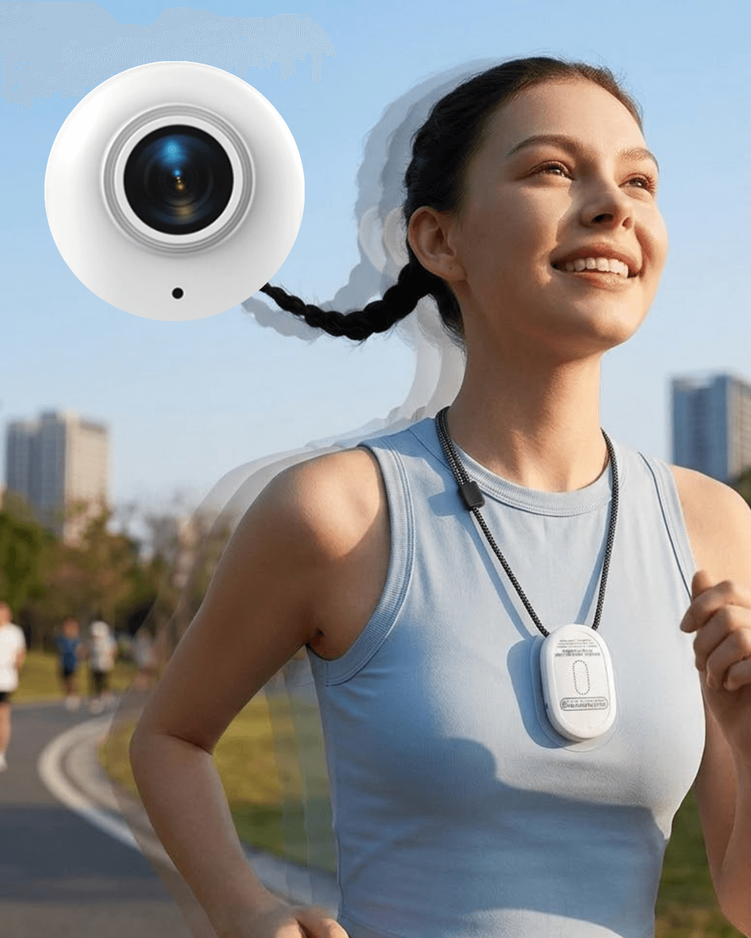 Manyetik Sabitlemeli 1080P Spor Kamera Geniş Açı Lens WiFi Mobil Bağlantı