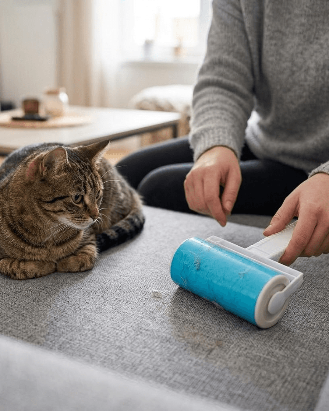 Yıkanabilir Pet Tüy Toplama Aparatı - Kıyafet Koltuk Araba İçi Temizlik Rulosu
