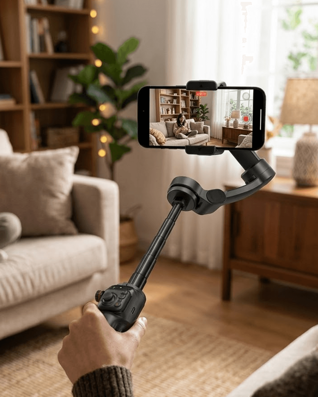 SMARTX2 Telefon Gimbal Stabilizer 3 Eksenli Video Sabitleme Cihazı