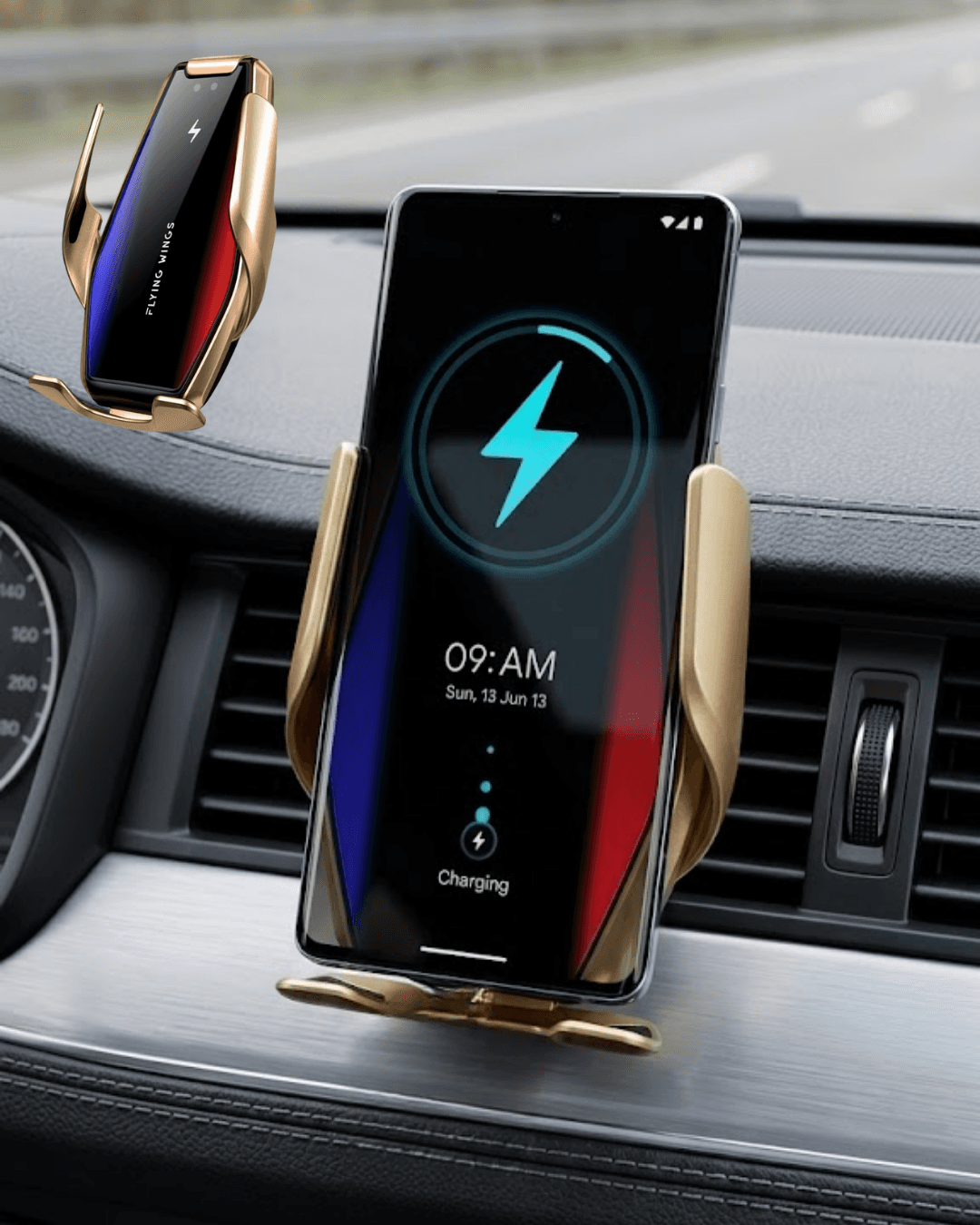 S7 Sensörlü Telefon Tutucu Kablosuz Şarjlı Araç İçi Otomatik Tutucu
