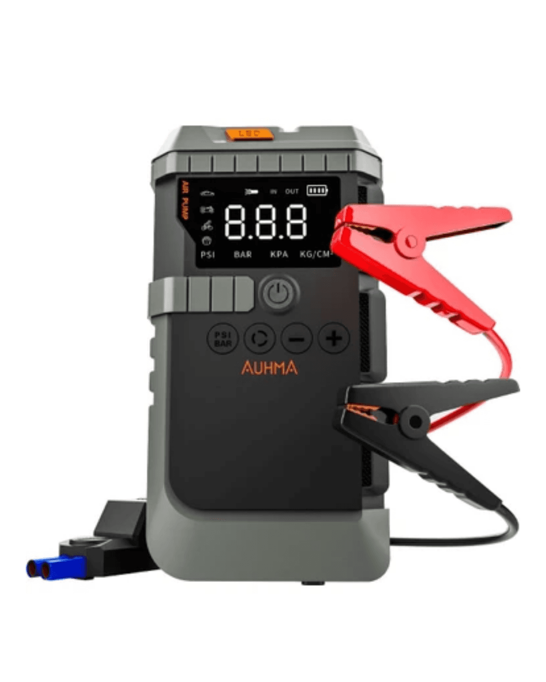 A7711 Çok Fonksiyonlu Taşınabilir Araç Cihazı Akü Takviye Hava Kompresörü Powerbank LED 5