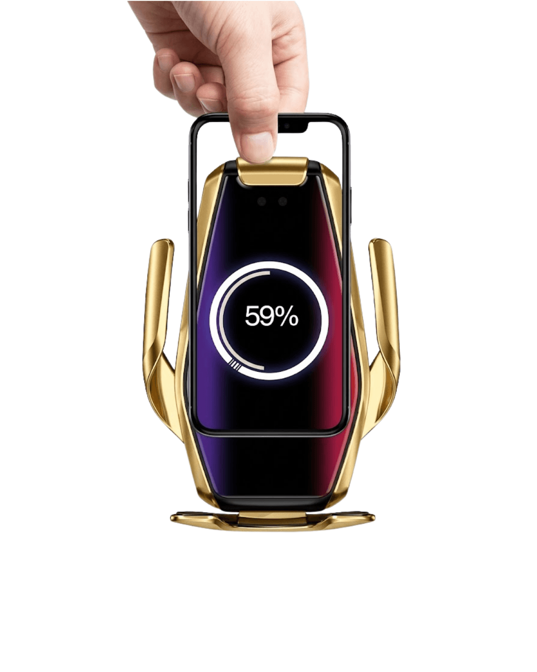 S7 Sensörlü Telefon Tutucu Kablosuz Şarjlı Araç İçi Otomatik Tutucu 3