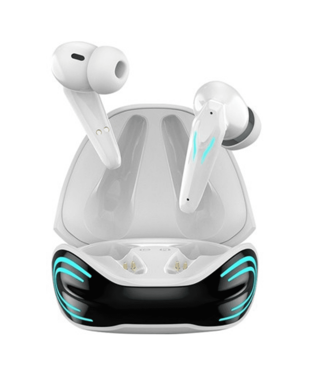 K68 Beyaz Kablosuz Bluetooth Oyuncu Kulaklığı ANC Gürültü Engelleme ve ENC Mikrofon 4