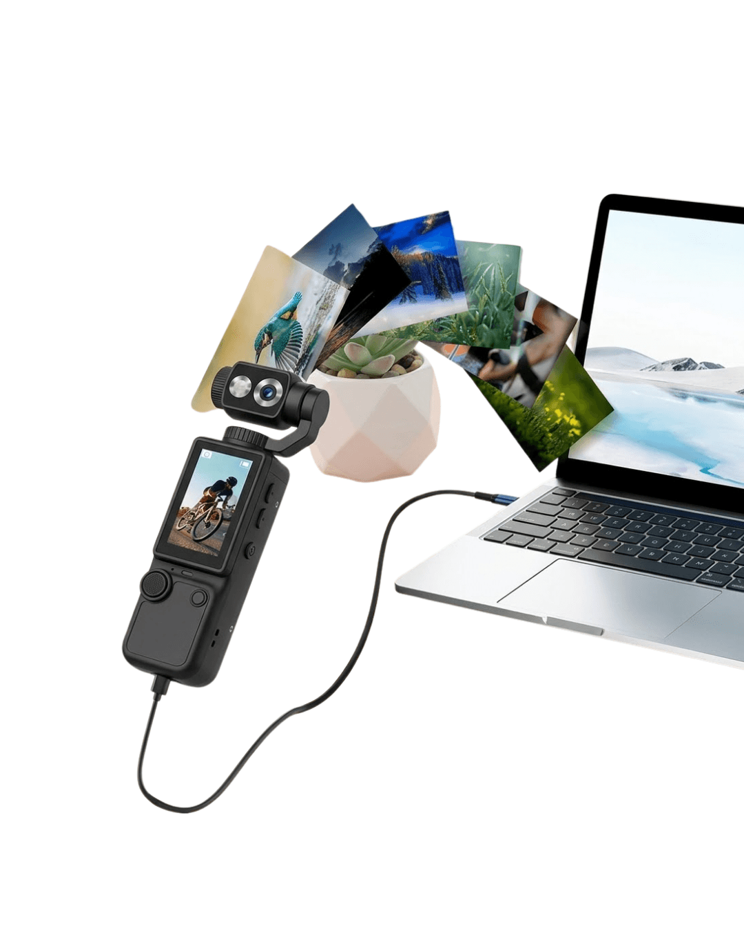 Q8 Aksiyon Kamera Siyah - 4K Ultra HD, 2.0 IPS Ekran, 2000mAh Batarya 4
