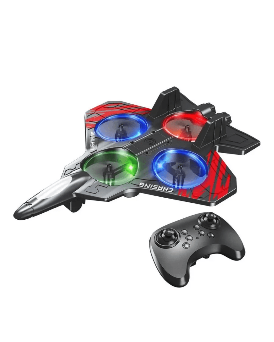 14AGES Uçak Drone LED Işıklı Uzaktan Kumandalı Fighter Jet Oyuncak Drone 5