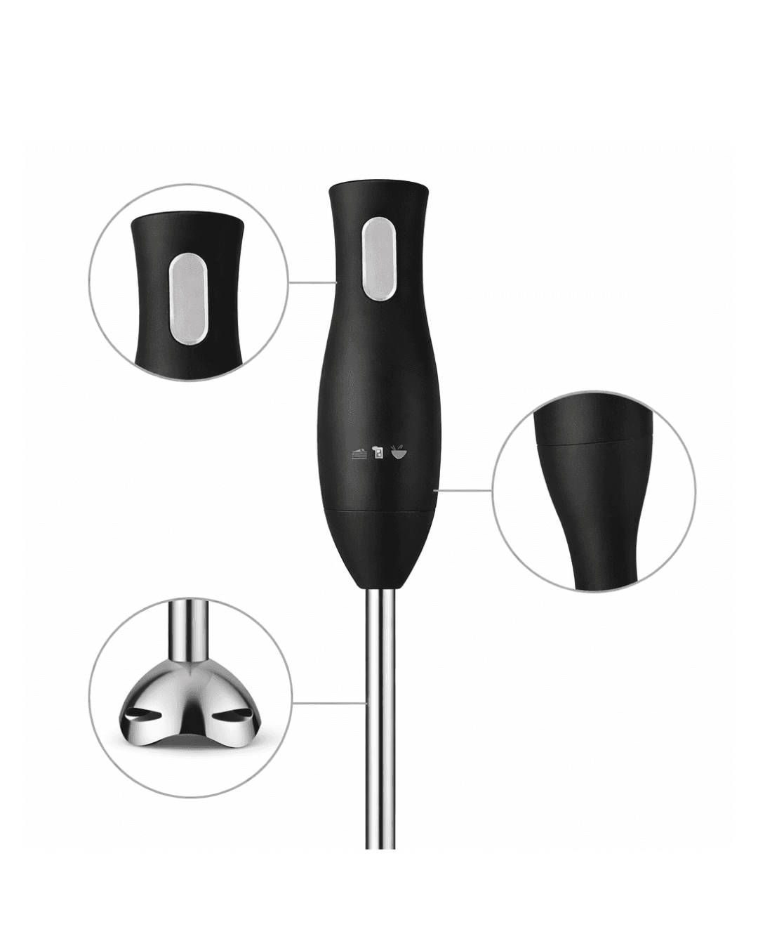 SHB3185 El Blenderi Paslanmaz Çelik Metal Ayağı Ergonomik Tasarım 5
