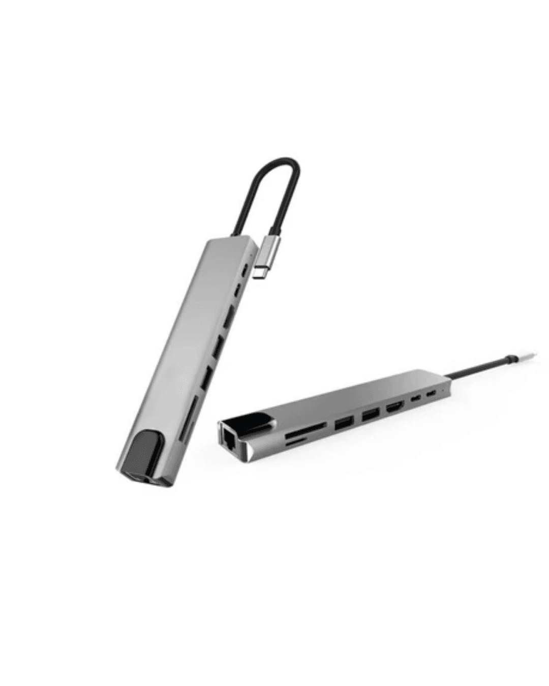 Type C Hub Çoklayıcı 8 Port USB HDMI RJ45 Kart Okuyucu Taşınabilir 5