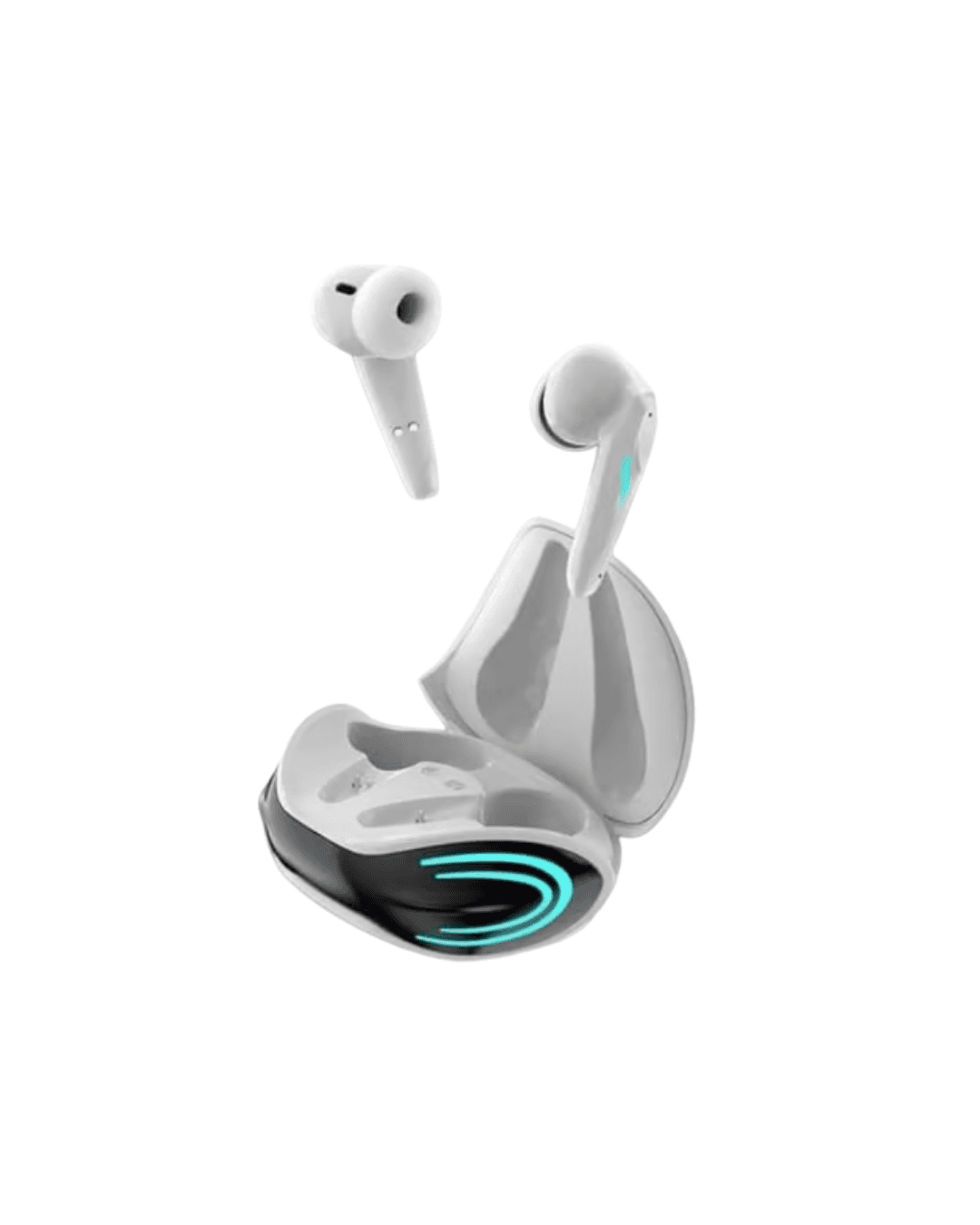 K68 Beyaz Kablosuz Bluetooth Oyuncu Kulaklığı ANC Gürültü Engelleme ve ENC Mikrofon 5