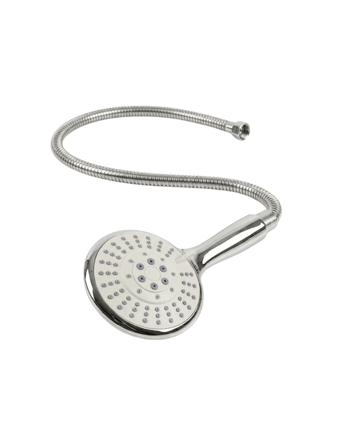Beyaz Duş Seti Çok Fonksiyonlu El Duşu Başlığı Spiral Hortum Banyo Seti 5