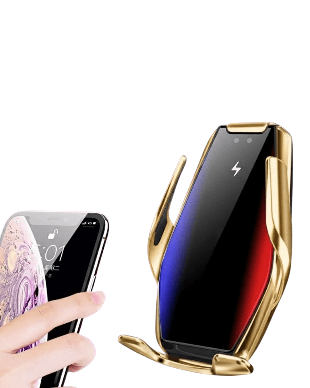 S7 Sensörlü Telefon Tutucu Kablosuz Şarjlı Araç İçi Otomatik Tutucu 5