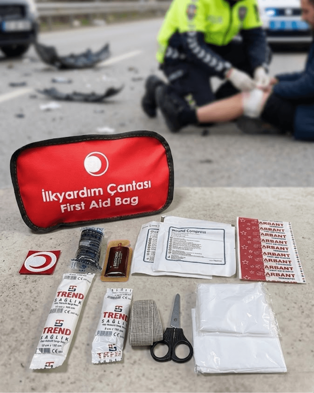 Araç ve Ev İçin Eksiksiz İlk Yardım Çantası Acil Müdahale Seti