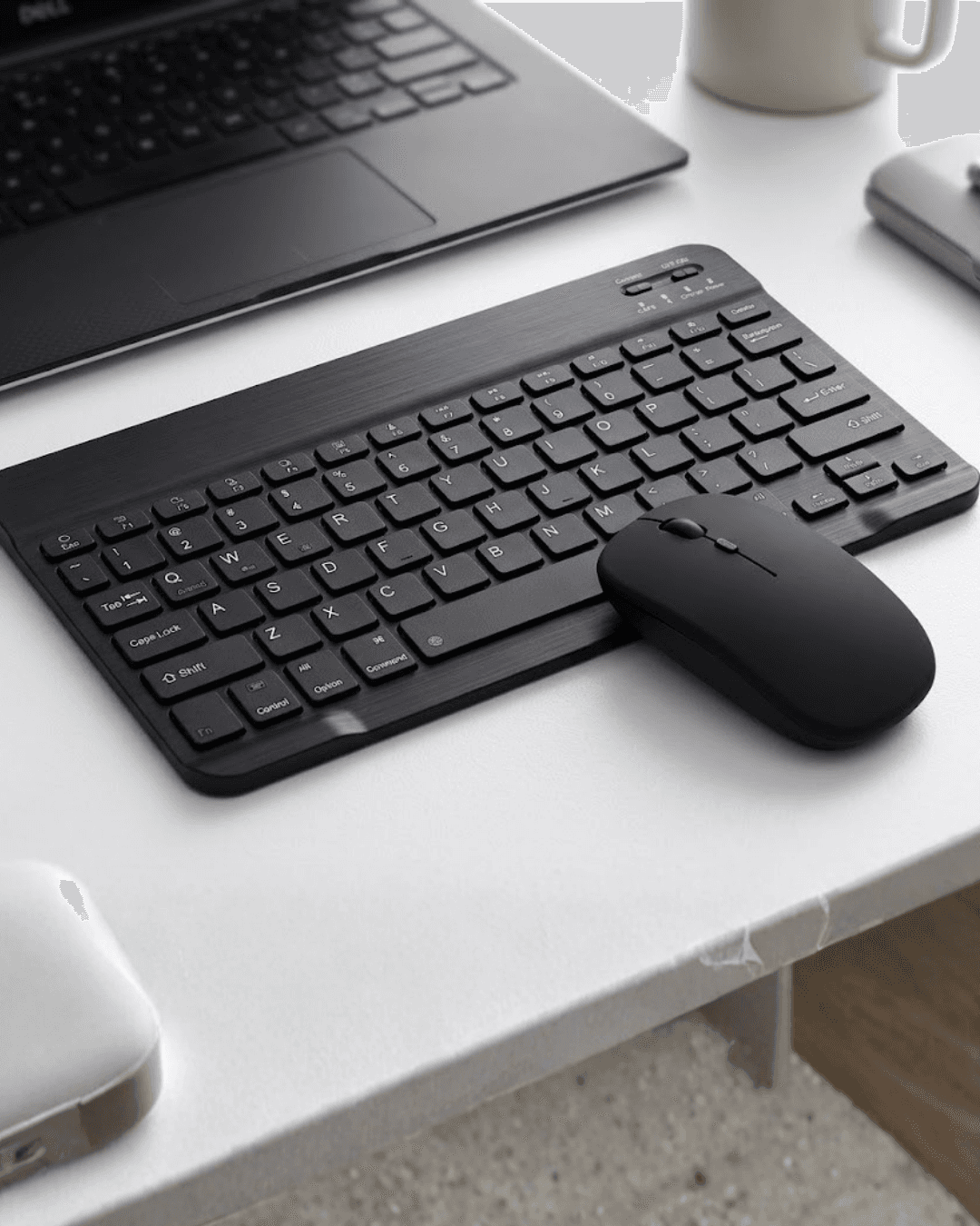 Kablosuz Bluetooth Klavye Mouse Seti Sessiz İnce Tasarım Çoklu Uyumlu