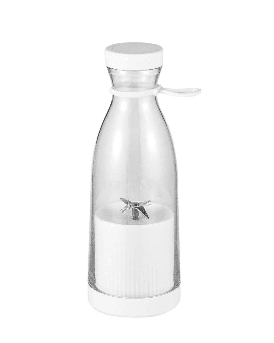Büyük Bardak Blender Beyaz 380 ml Taşınabilir USB Şarjlı Smoothie Makinesi 6