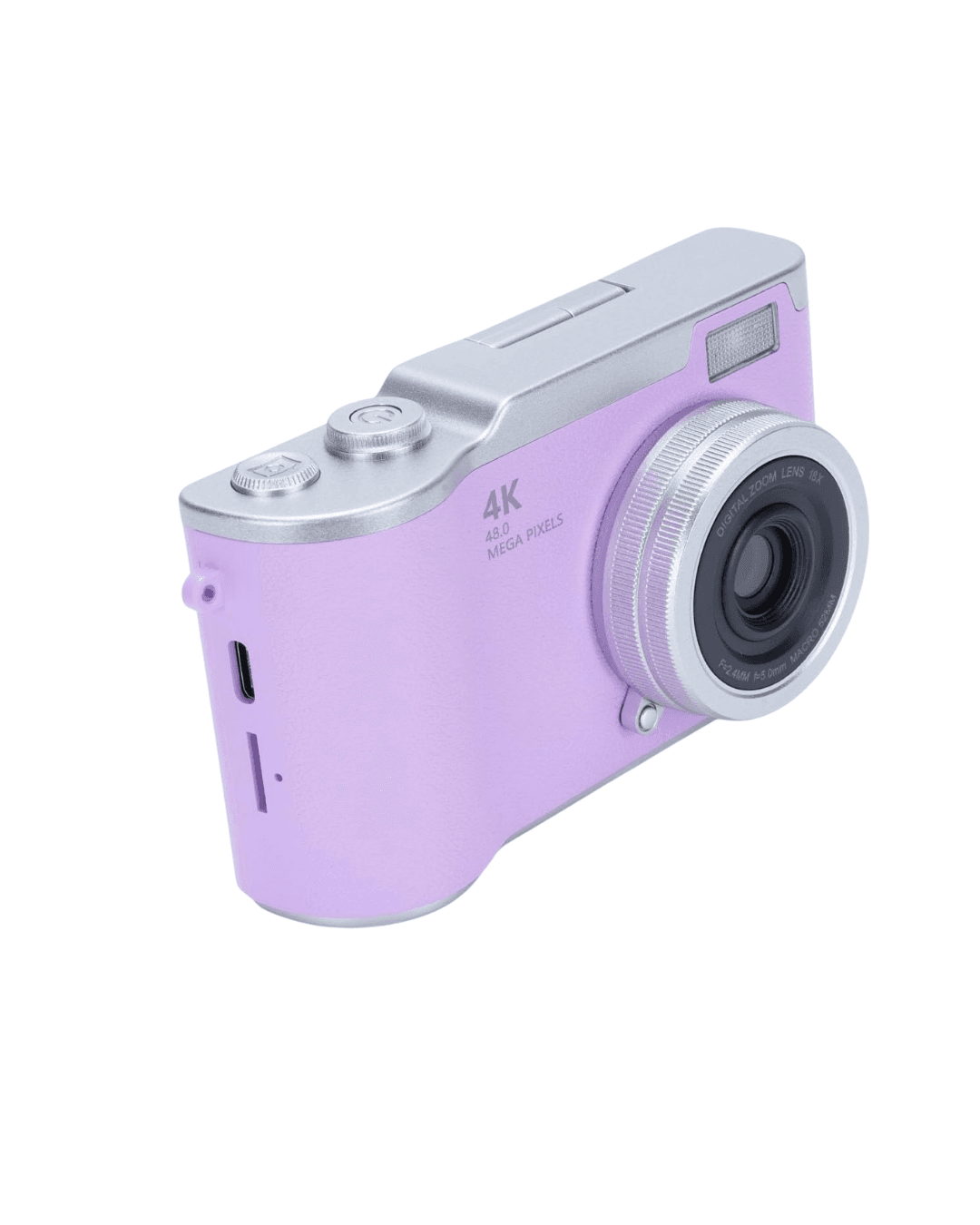 4K Kompakt Kamera 48 MP Autofocus Flash Vlog Kamera Flip Ekran 6