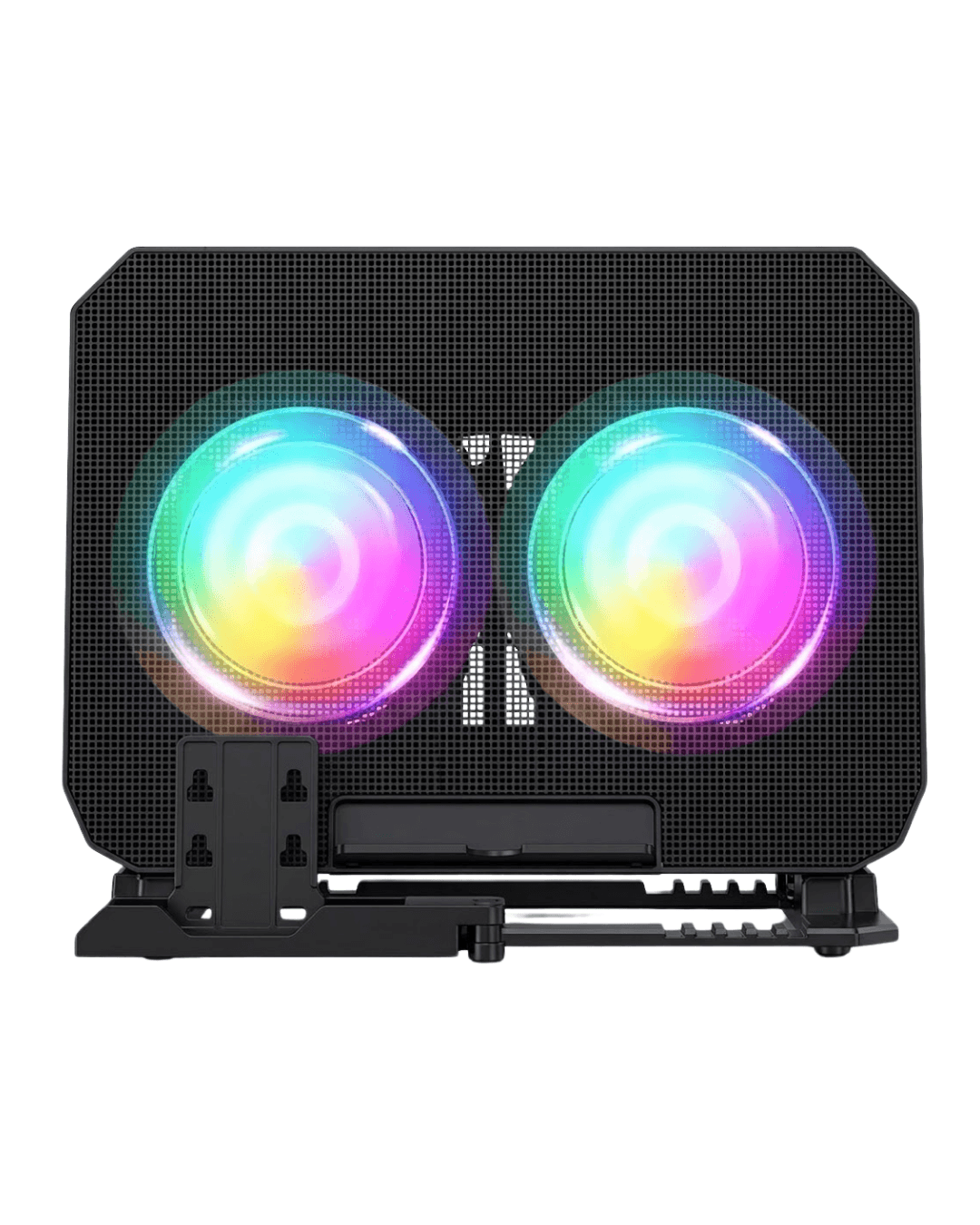 N33 Sessiz Çift Fanlı Laptop Soğutucu Stand RGB Aydınlatmalı 6