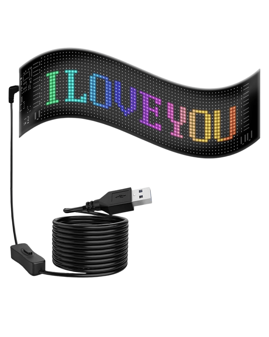 RGB Kayan Yazı LED Panel Telefon Kontrollü Animasyonlu Akıllı Ekran 16x96 6