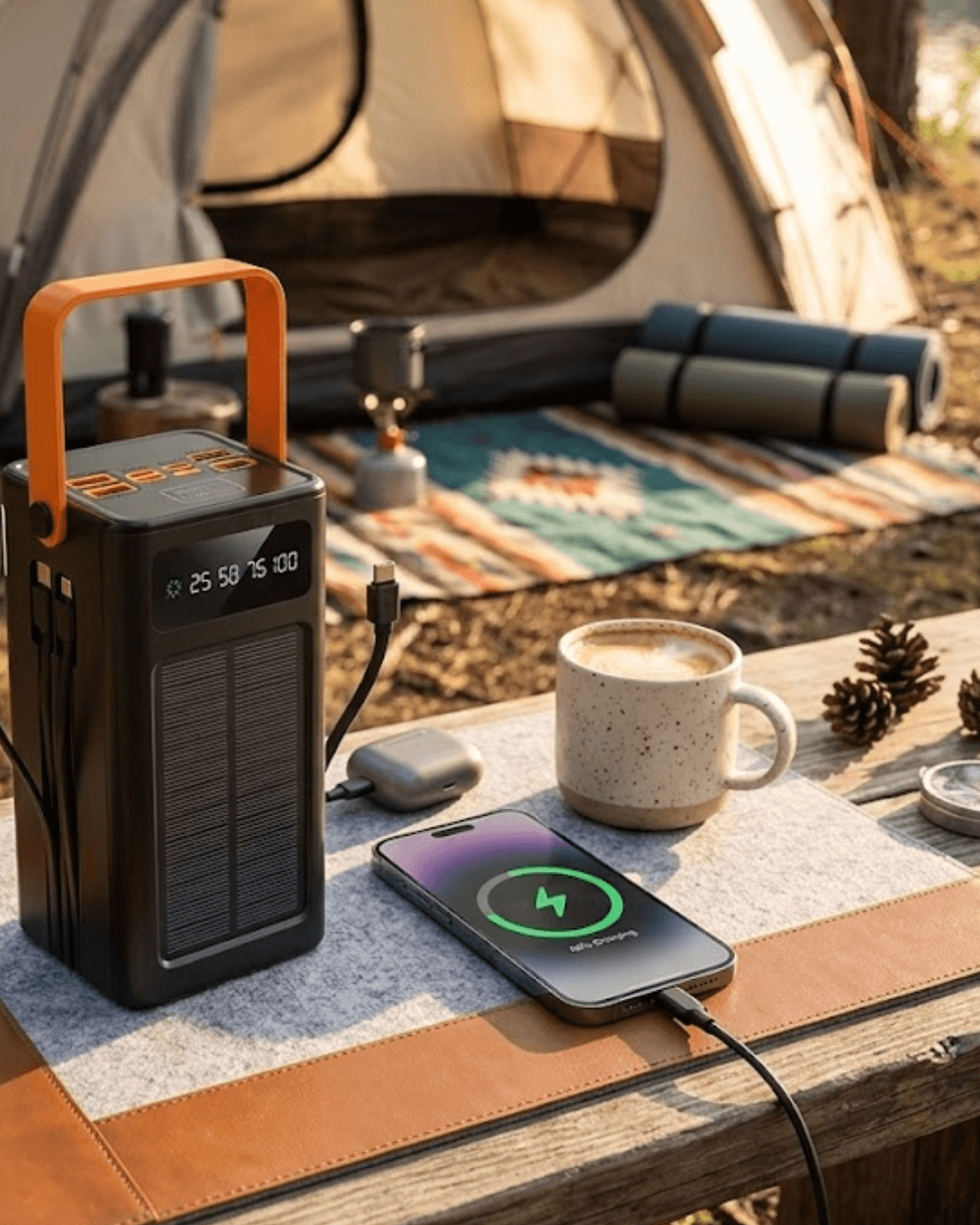 80.000 mAh Solar Şarjlı Yüksek Kapasiteli Powerbank Hızlı Şarj Destekli