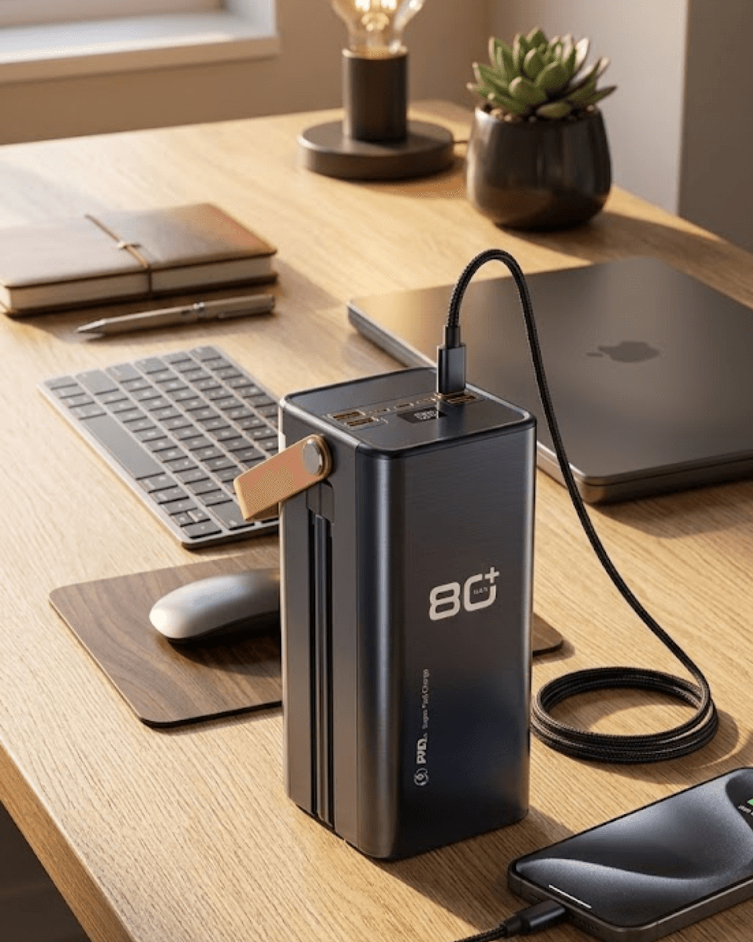 80000 mAh Yüksek Kapasiteli Powerbank Hızlı Şarj Çok Portlu Taşınabilir Şarj Cihazı