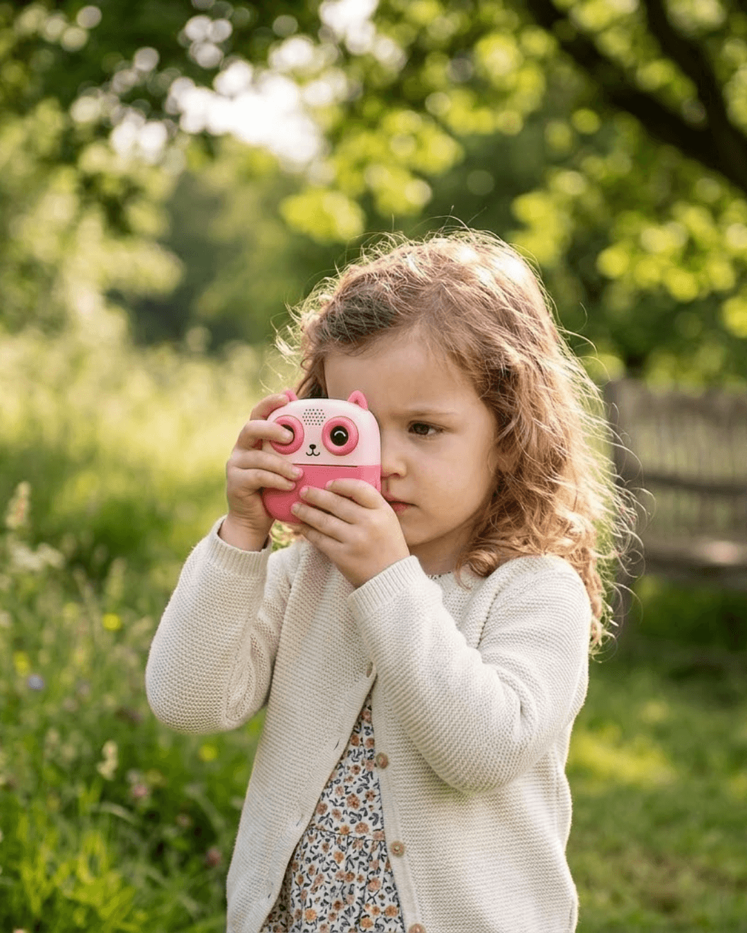 Anında Fotoğraf Baskılı Çocuk Kamerası 5 Rulo Kağıt 6 Renk Kalem Hediyeli Eğitici Oyuncak
