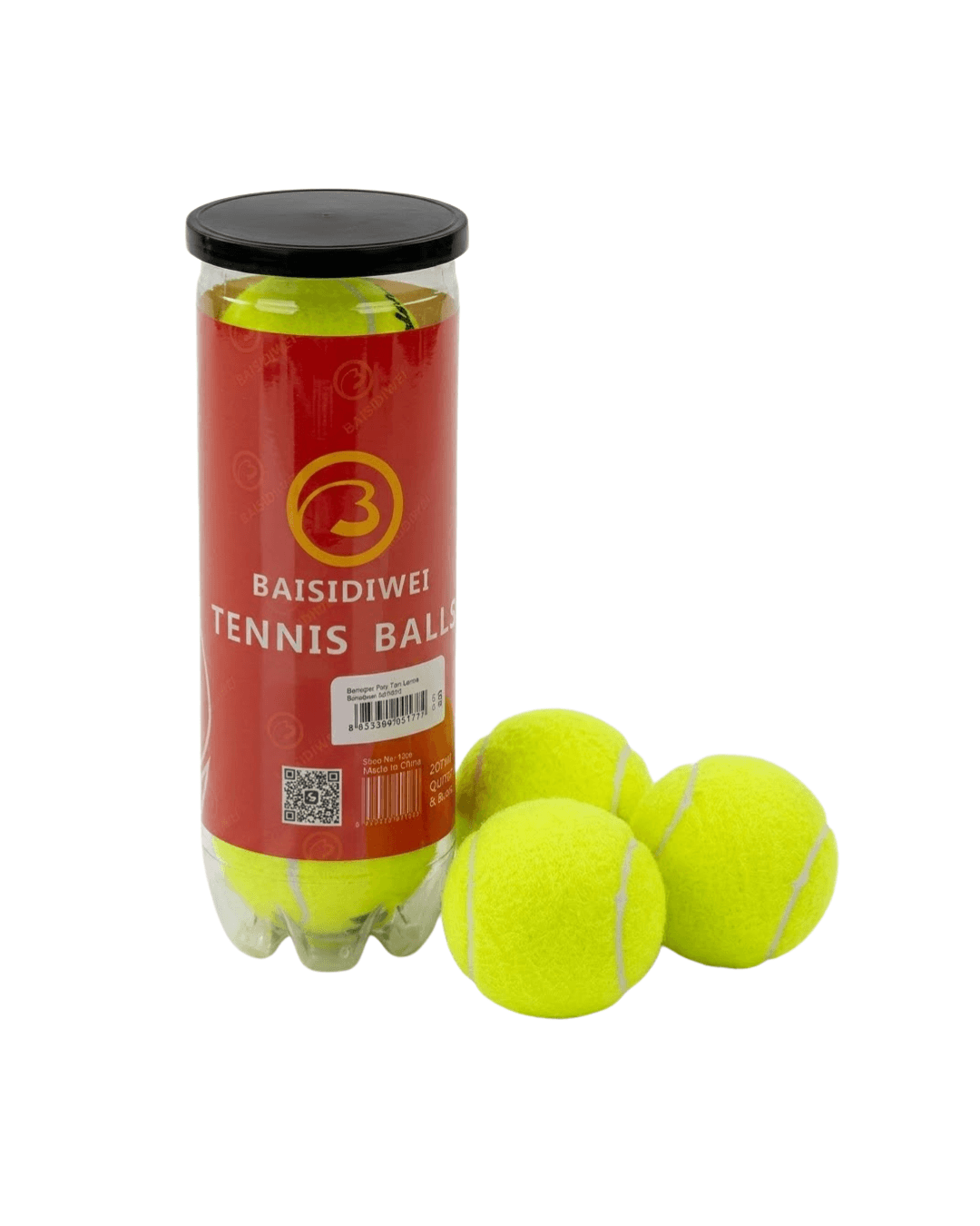 Tenis Topu 3'lü Set Dayanıklı Antrenman ve Maç Topları – Dengeli Zıplama