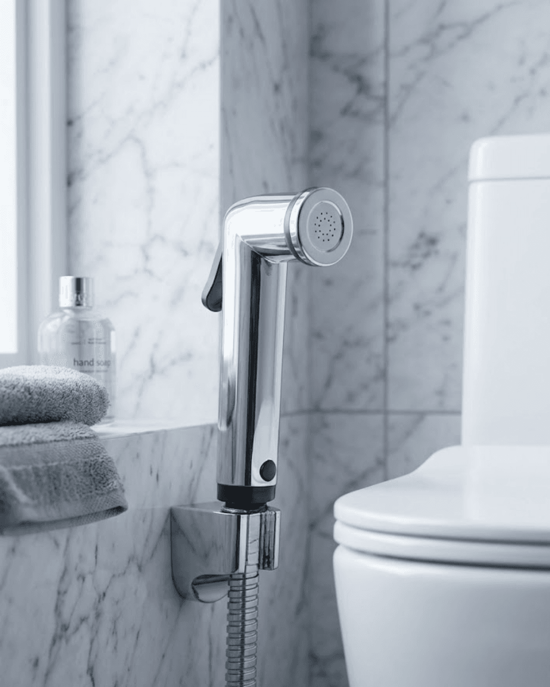 Stoplu El Duşu Taharetmatik Seti - Bas Bırak Kontrollü Hijyen Spreyi Banyo
